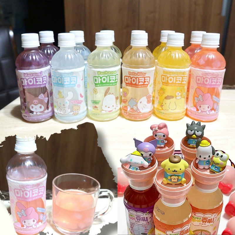 Южная Корея импортировала Sanrio Culometi виноград, персик, кокосовый фруктовый напиток с куклой игрушка