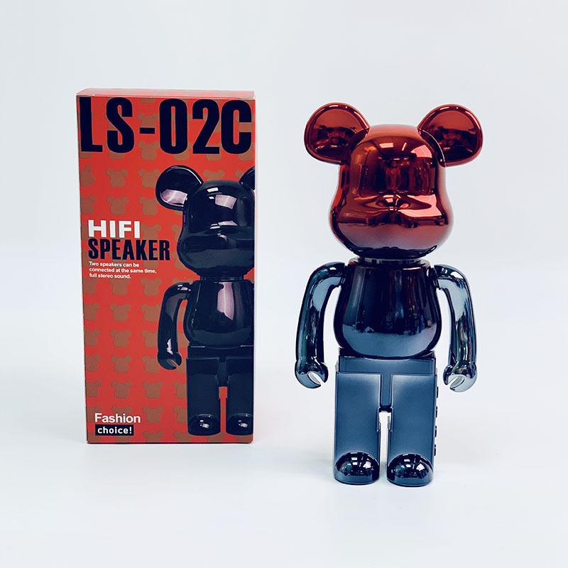 工场ホット贩売ワイヤレスbluetoothスピーカーLS-02ミニ暴力クマ絵画落书きメッキオーディオ漫画ギフト|undefined