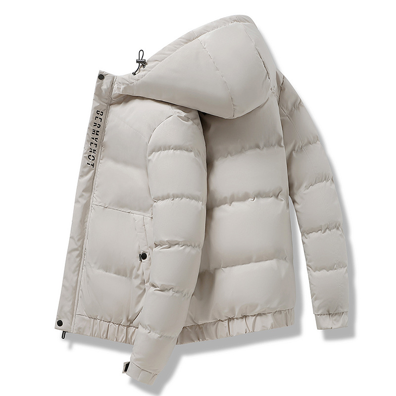 2021 invierno nuevo abrigo de algodón acolchado para hombres engrosados Chaqueta de algodón acolchado con capucha corta abrigo de algodón cálido talla grande fábrica al por mayor