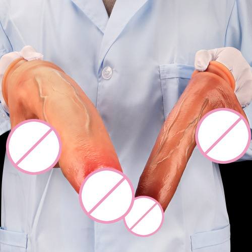 Big Mac multi-size soft liquid silicone dual hardness simulation oversized penis large anal plug adult sex toy