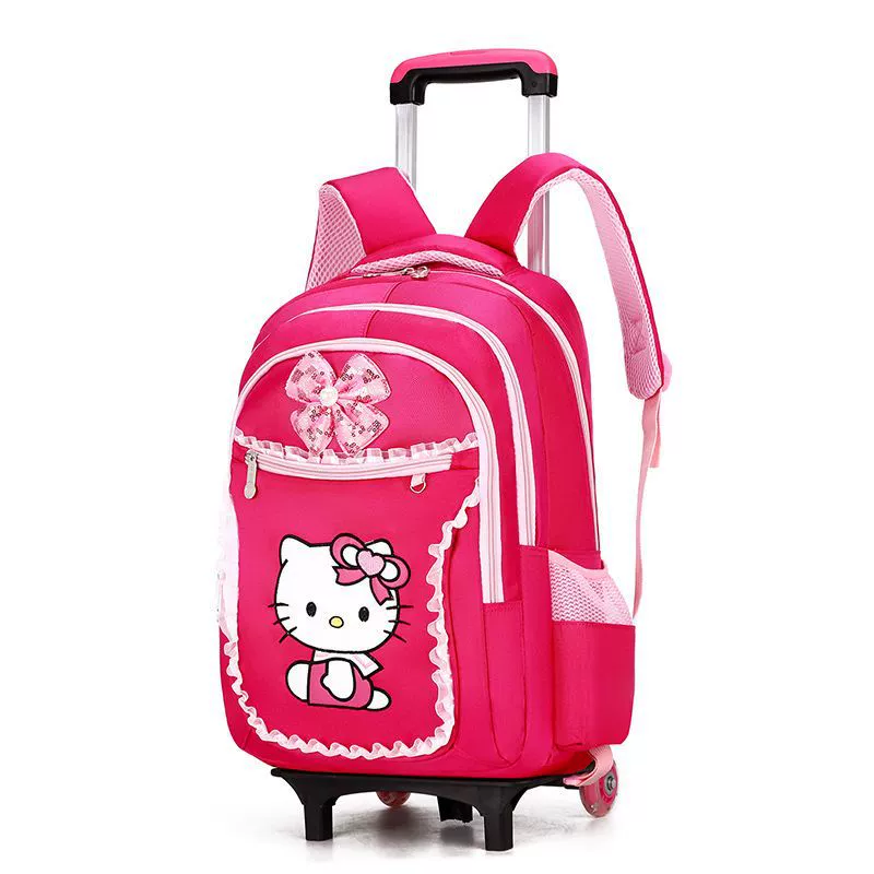 Hello kitty, чемодан, рюкзак, лёгкий, в корейском стиле, 6 лет