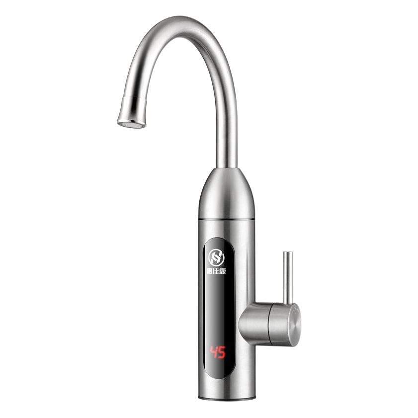 Cocina para el hogar Grifo de agua caliente eléctrico Pantalla grande Pantalla digital Grifo de calefacción rápida Cocina Agua de acero inoxidable instantánea