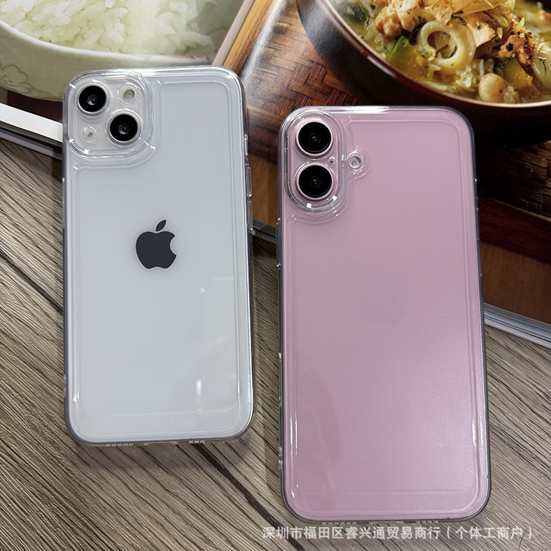 iphone16 PRO MAX 透明ソフトシェル IP15 1.5MM 厚さスペース 11/12/13 携帯電話ケース 17 に適しています。|undefined