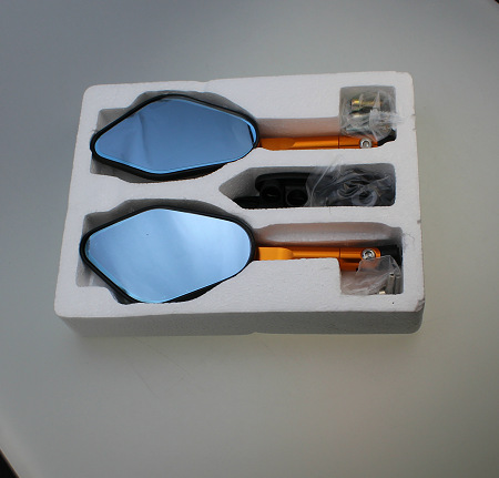 Universal Motorcycle Rearview Mirror Modification, Large-Angle Foldable Personalized Mirror, Side View Mirror, Reversing Assist