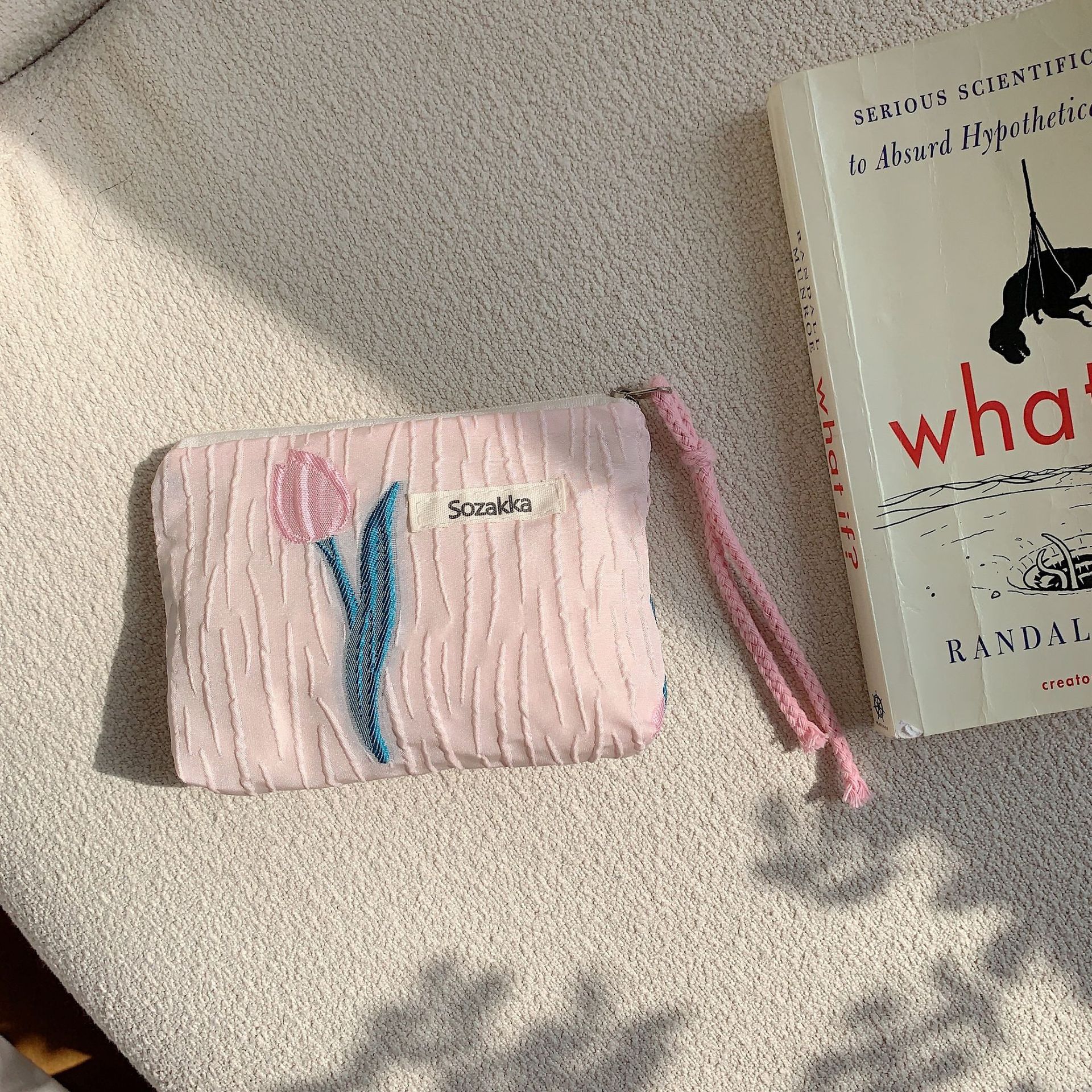 3451 ins contraste color de encaje rojo sobre bolso cosmético las mujeres portátil monedero lavado bolsa almacenamiento