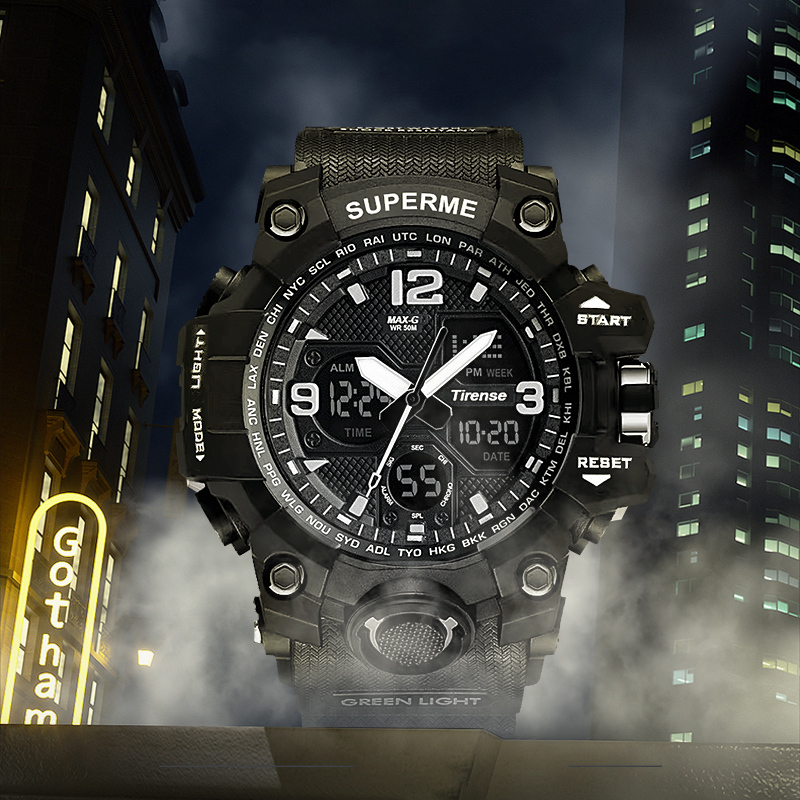 Outdoor Swimming Men's Watch multi-functional waterproof luminous automatic mechanical watch electronic tactical watch men's climbing watch