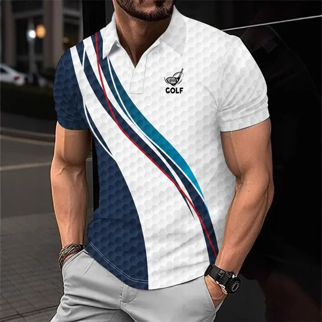 2025 nuevo producto Amazon nueva camisa POLO de manga corta a rayas a cuadros transfronteriza de alta calidad europea y americana MB13