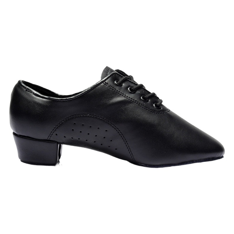 Men's modern shoes Latin dance shoes ballroom dance square dance shoes indoor practice shoes black teacher shoes foreign trade Wholesale