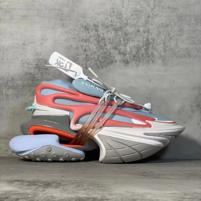 Authentic Paris Balmain Airship High-End New Luxury Men's and Women's Thick-Soled Three-Dimensional Design Height-Increasing Dad Shoes