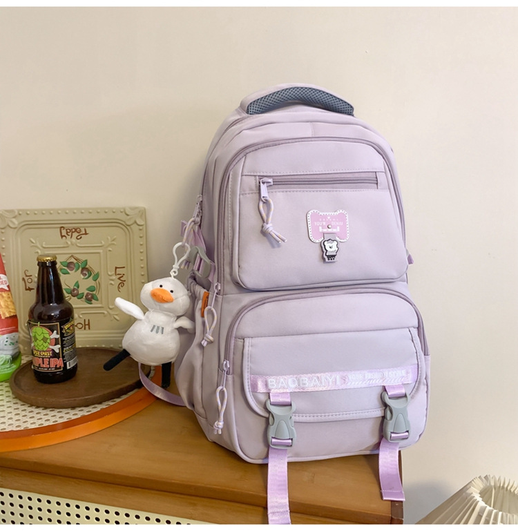 Exquisite schoolbag, large-capacity lightweight backpack for both men and women, backpack for 2024 junior high school, senior high school and college students, for commuting undefined