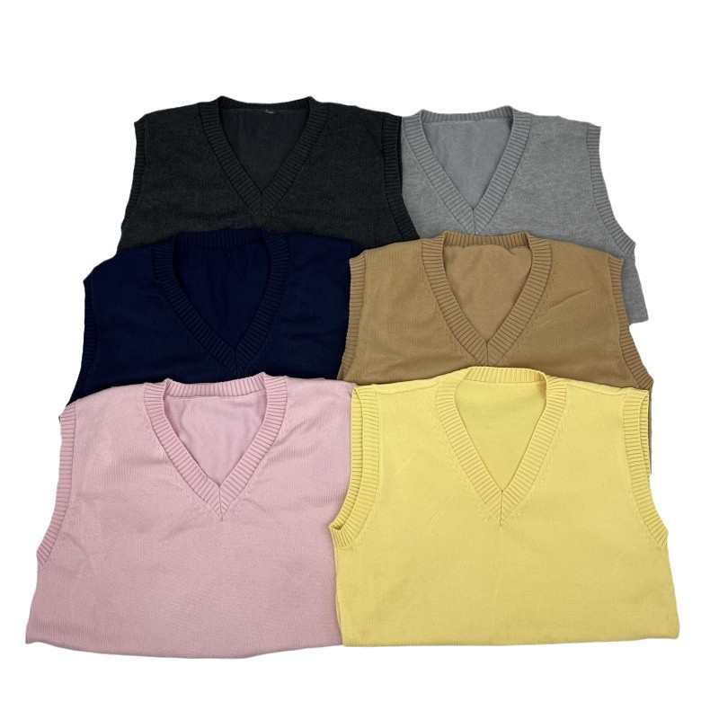 오리지널 JK 유니폼 일본 스타일 간단한 가을과 겨울 단색 스웨터 트렌디 니트 풀오버 조끼 스웨터 여성 대학 스타일