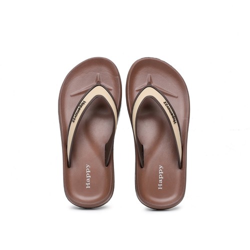 Summer New Collection Daily Striped Men's Herringbone Flat Slip-On Sandals EVA Beach Shoes Anti-Slip Comfortable