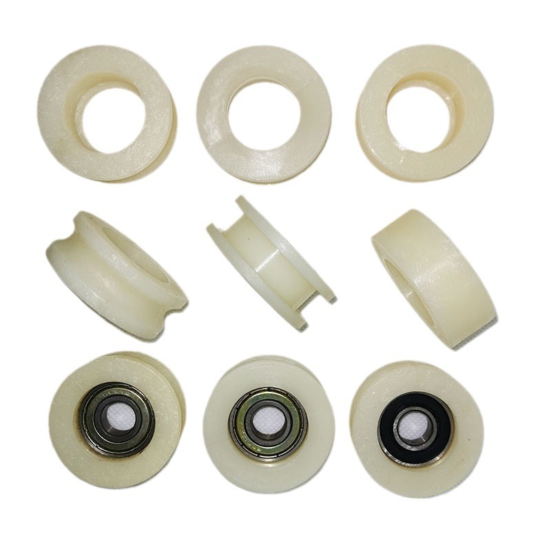 UH槽平面型尼龙轴承滑轮推拉设备导轨滚轮胚件-不带轴承高精度