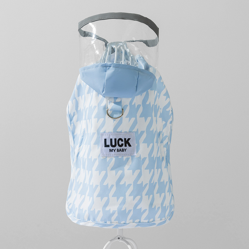 Capa de lluvia para perros en días lluviosos Teddy perros pequeños y medianos impermeables abrigo abrigo abrigo abrigo ropa de lluvia para mascotas