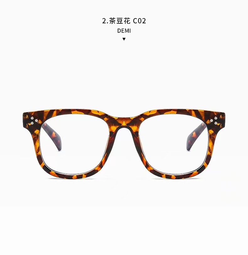 新款时尚防蓝光眼镜 跨境男女生可配近视眼镜 复古全框架眼镜批发详情12