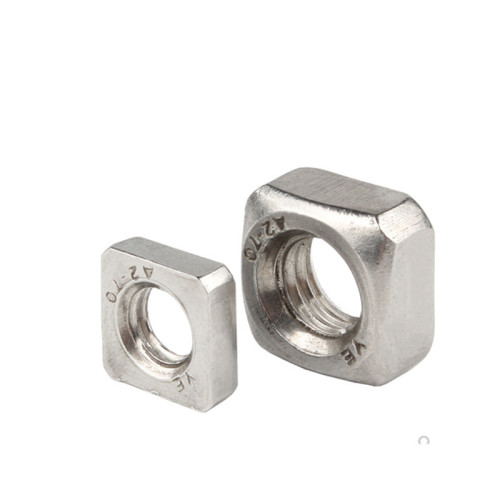 304 stainless steel square nut DIN557 square cap nut four-cornered square nut M3 M4 M5 M6 M8 M10 M12