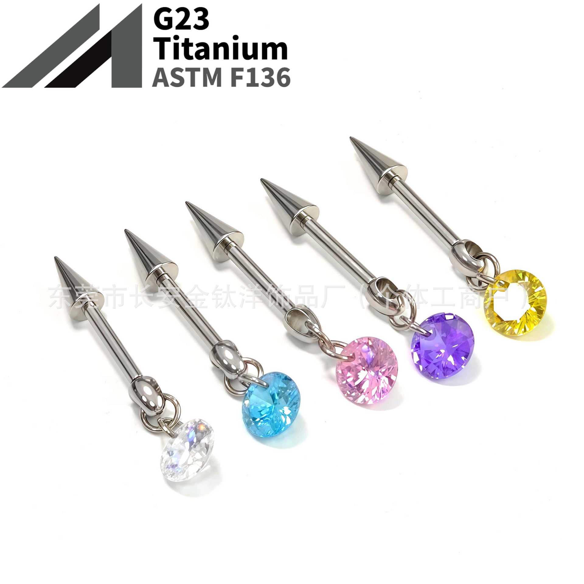 16G labret stud size and finish detail