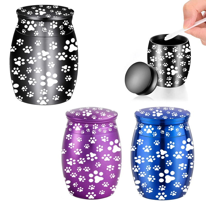 Металлическая открывающаяся урна для праха в форме лапы питомца, 40*30 мм, с герметичной крышкой, подвеска