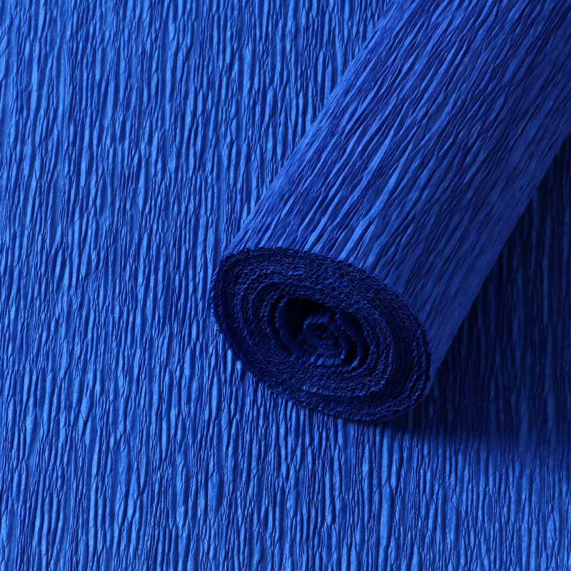 Thickened [dark blue] crepe paper - 1 roll