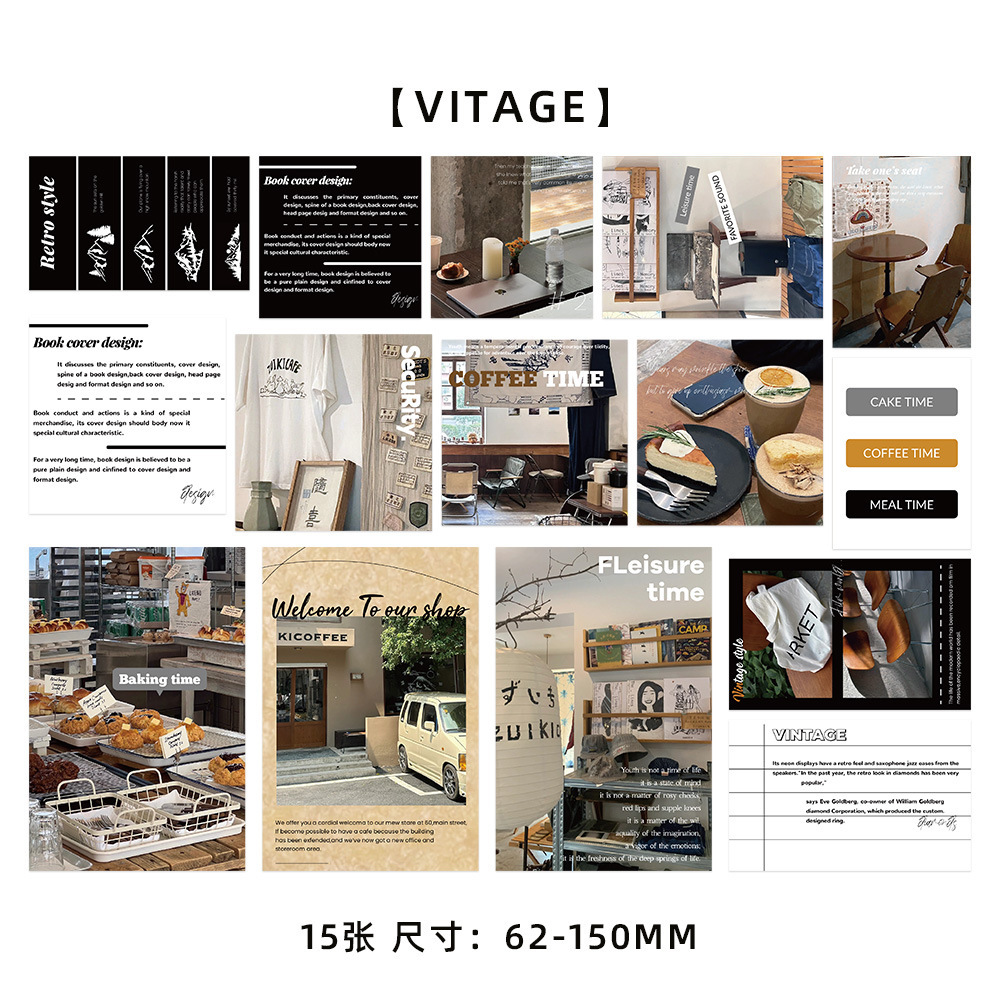 10 tarjetas de tinta micro tarjetas postales de dibujos animados de alto nivel dormitorio posters de pared decoración de fondo pegatinas de pared