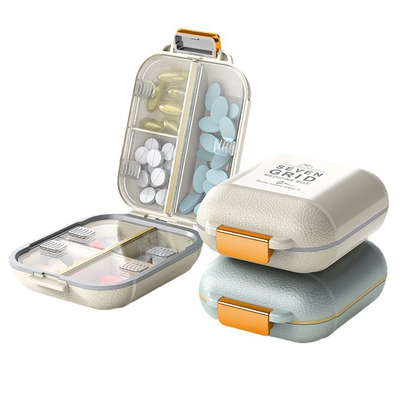 维简 Storage system, банка для хранения for traveling, double-layer pillbox