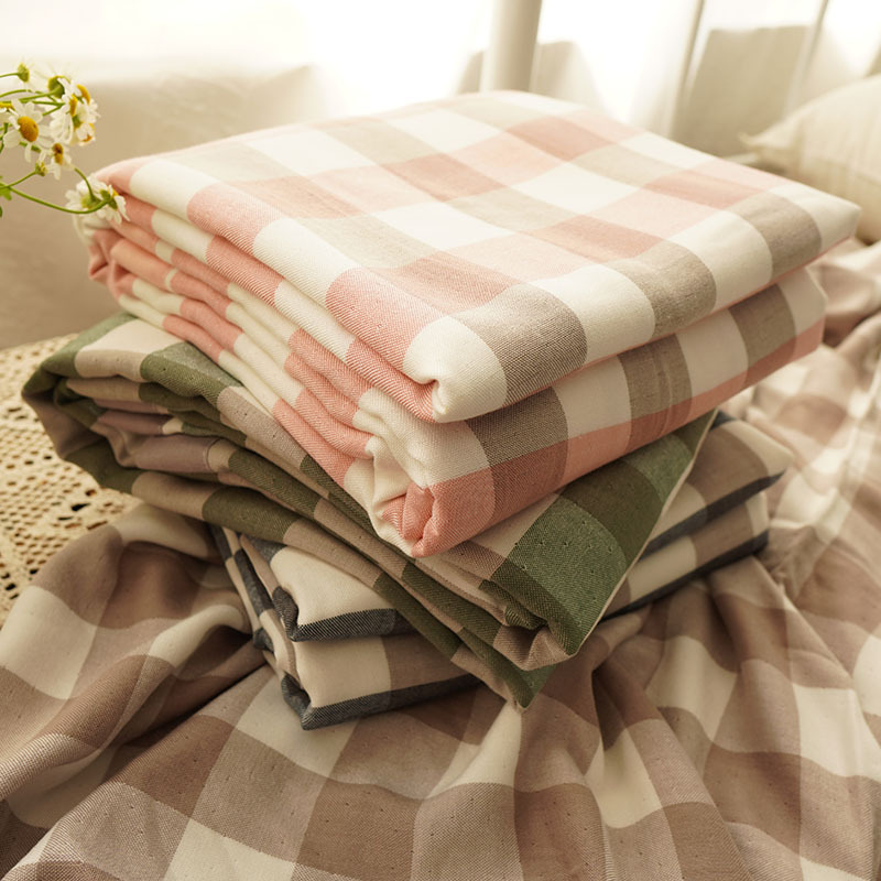Bamboo fiber quilt student Gauze Towel double-deck Hemming summer children Borneol Cold Blanket summer quilt