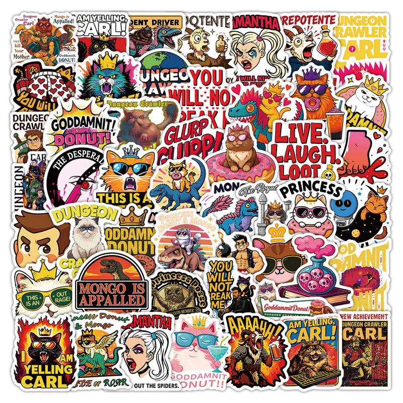 50 Cartoon Dungeon Explorer Carl Stickers for Cross-Border Creative Novel Decoration, Waterproof Car Stickers Wholesale 50 Cartoon Dungeon Explorer Carl Stickers for Cross-Border Creative Novel Decoration, Waterproof Car Stickers Wholesale