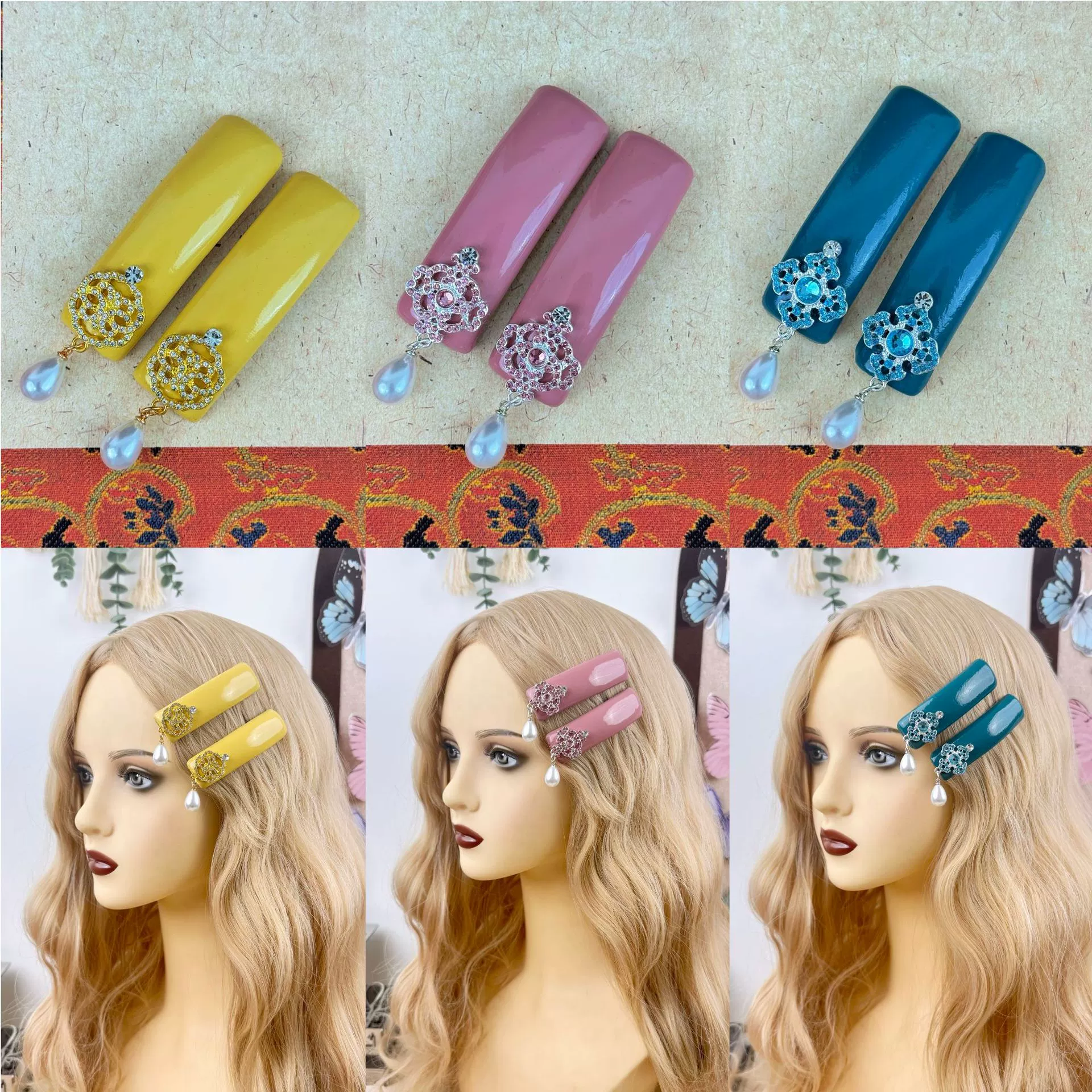 Оригинальная монгольская национальная заколка для волос