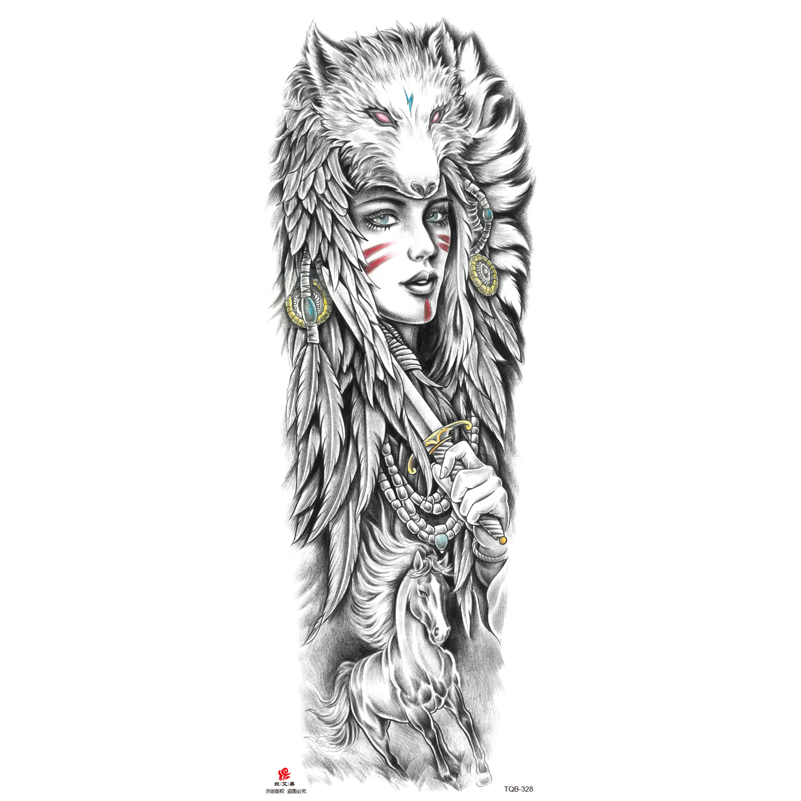 Pegatinas de tatuaje de brazo largo de flor brazo completo tatuaje impermeable tatuaje temporal en stock al por mayor pegatinas de tatuaje de brazo completo