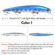 Sinking Minnow Fishing Lures  Shallow Diving Fresh Water Bass Swimbait Tackle Gear