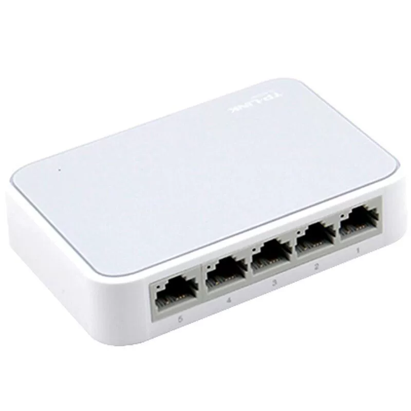 TP-LINKTL-SF1005+5-портовый коммутатор 5-портовая концентратор 5 сетей 1 вход 4 выхода настольный мини Гигабитный