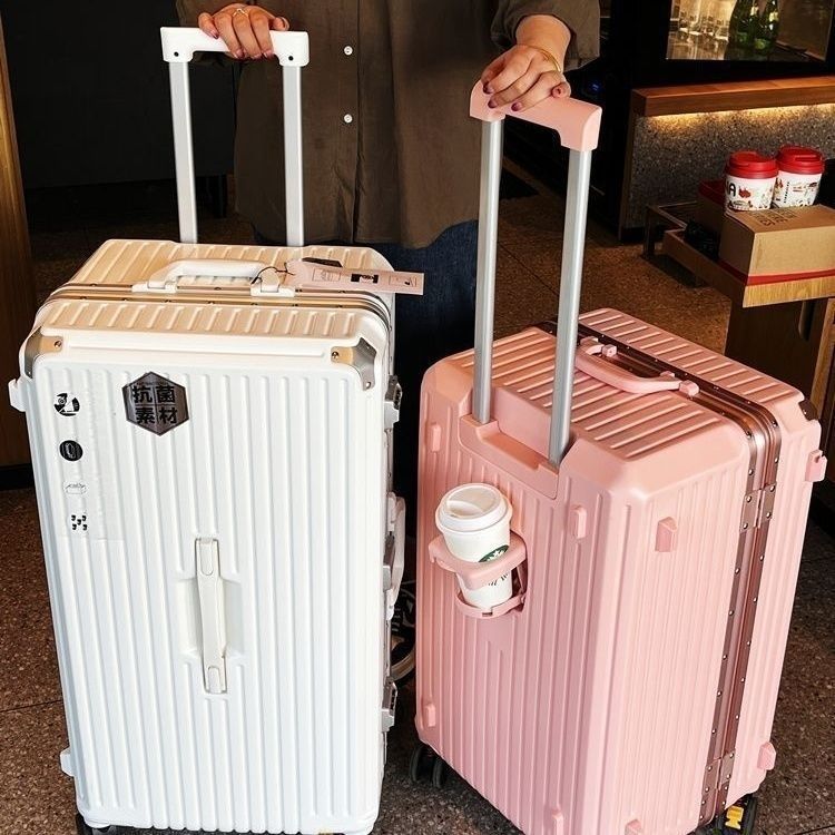 容量铝框行李箱结实耐用万向轮拉杆箱多功能学生新款密码旅行拉链|undefined