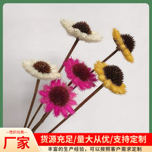 彩色非洲菊小刺果 粘粘果 苍耳果干花花束 怀旧家居装饰摆饰批发