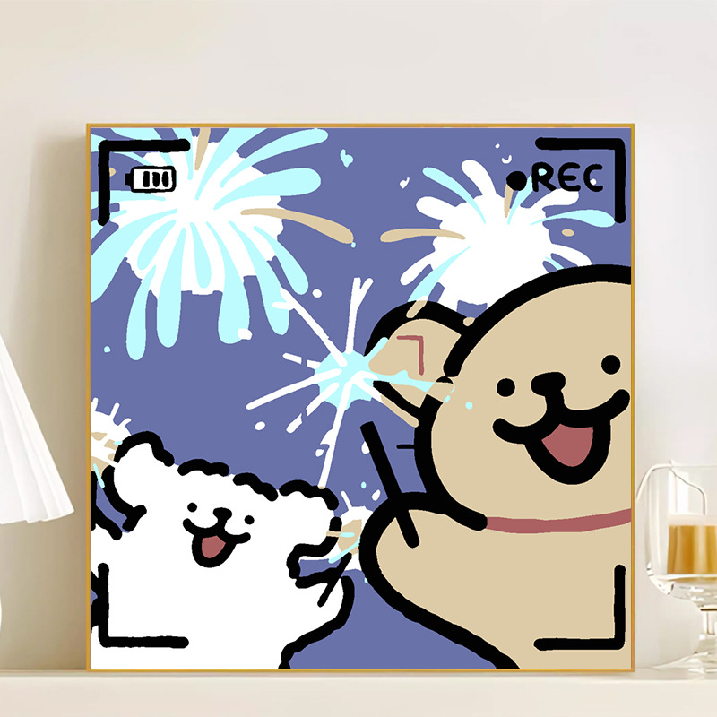 R134 / 20*20CM(画笔+颜料+绷好内框）