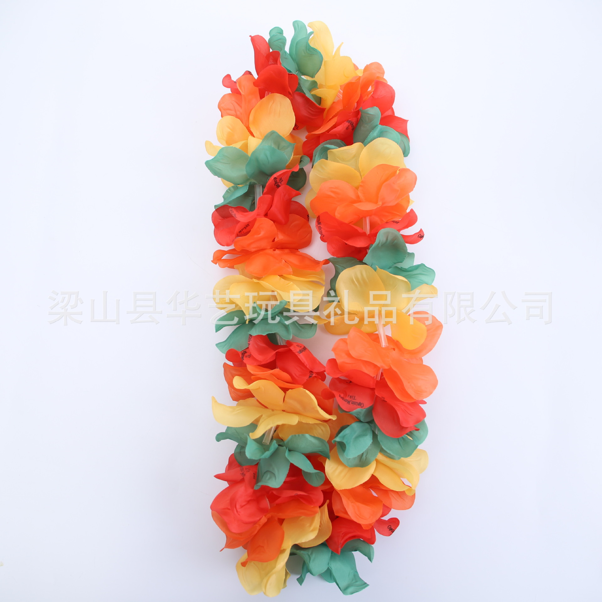 Fábrica de suministro actualizada gruesa guirnaldas de collar collar guirnaldas hawaianas gran petal fiestas de guirnaldas