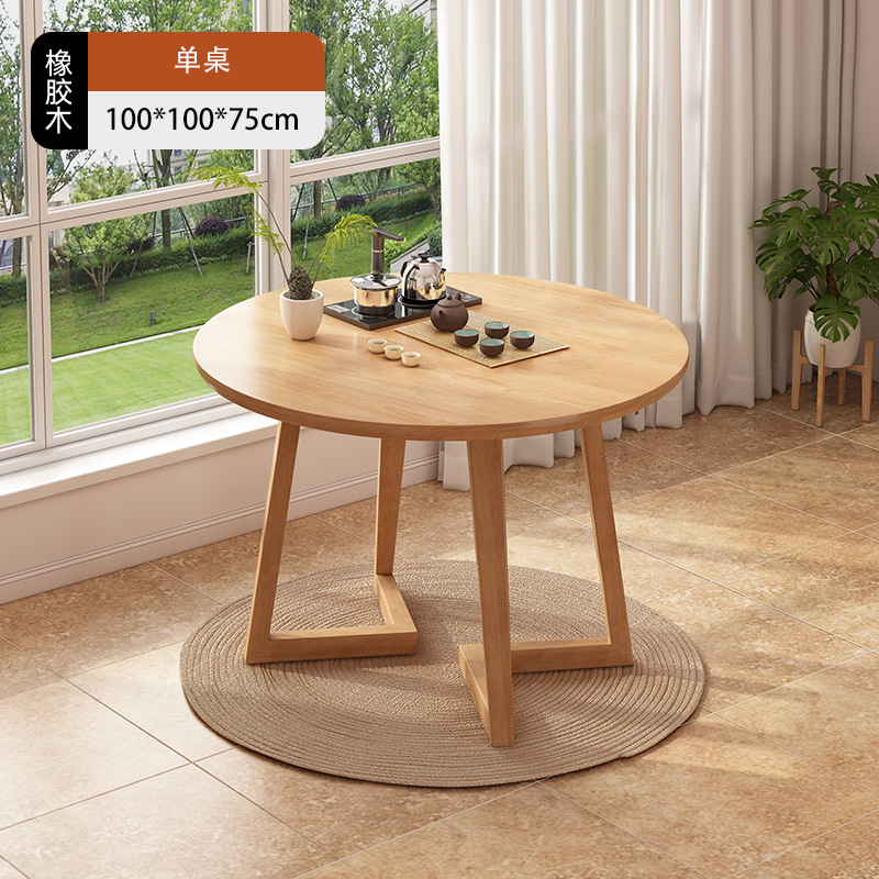 Nueva mesa de té china, mesa de comedor, balcón, mesa de té pequeña, mesa de café para el hogar, simple y moderna, combinación de mesa y silla de ocio de negociación