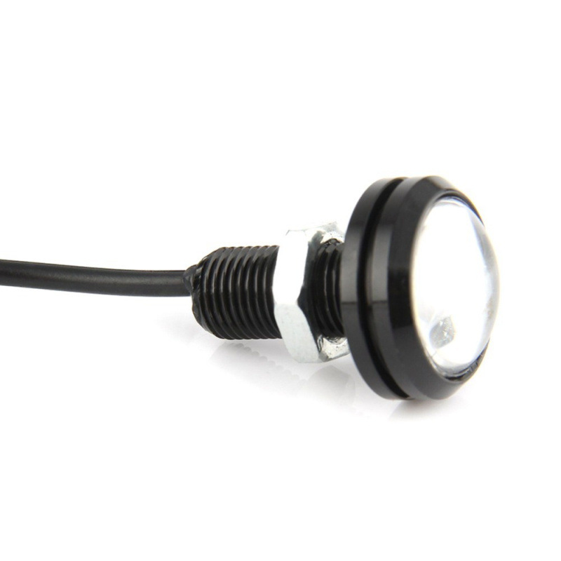 LED ojo de halcón 23MM 4014 12LED lente ultra brillante de alta potencia ojo de halcón luz diurna luz de marcha atrás