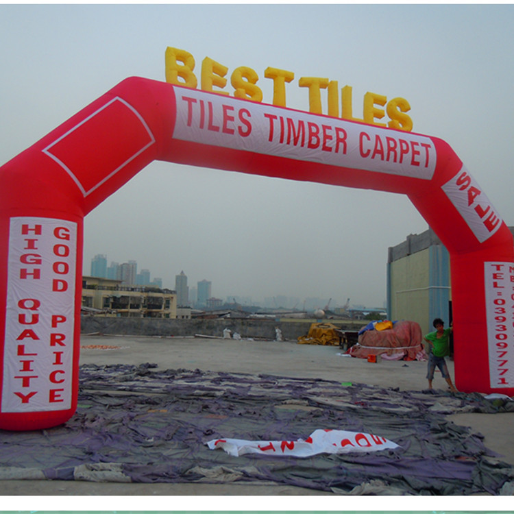 厂家批发新款拱门 商家庆典开业广告展览人偶卡通 充气门厅