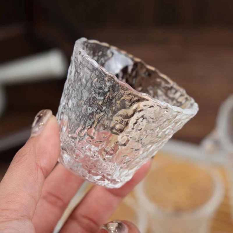 아이슬듀 투명 해머드 와인잔-65ml [1개]