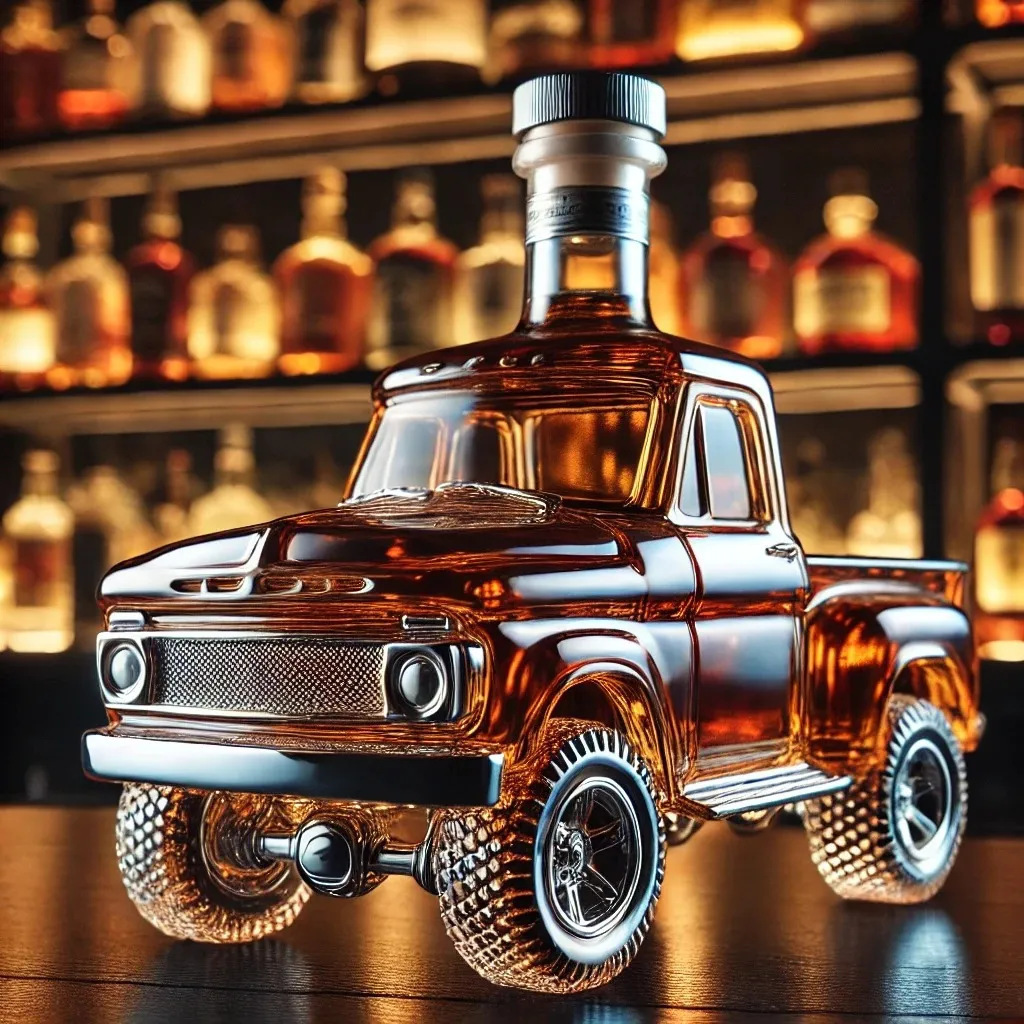 跨境热销 Jeep Whiskey Bottle 吉普威士忌酒瓶