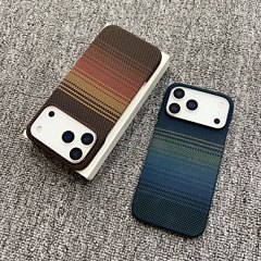 半包碳纤维磁吸适用iPhone17promax手机壳凯夫拉磨砂苹果16保护套