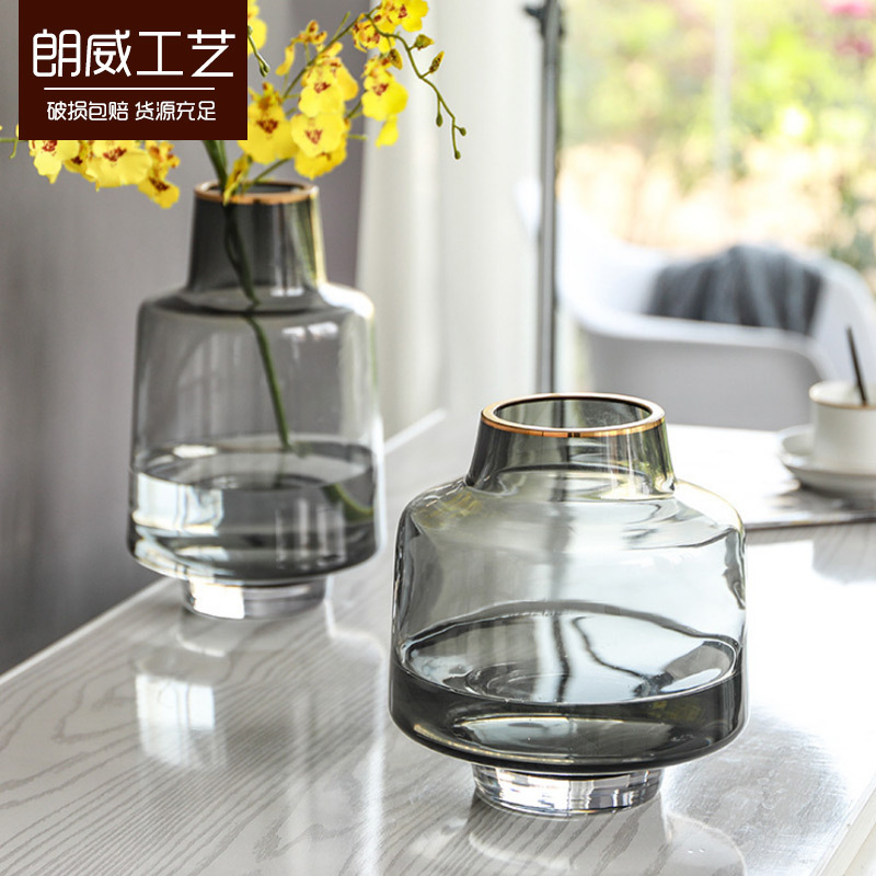Glass creative transparent decorations for home use for living room