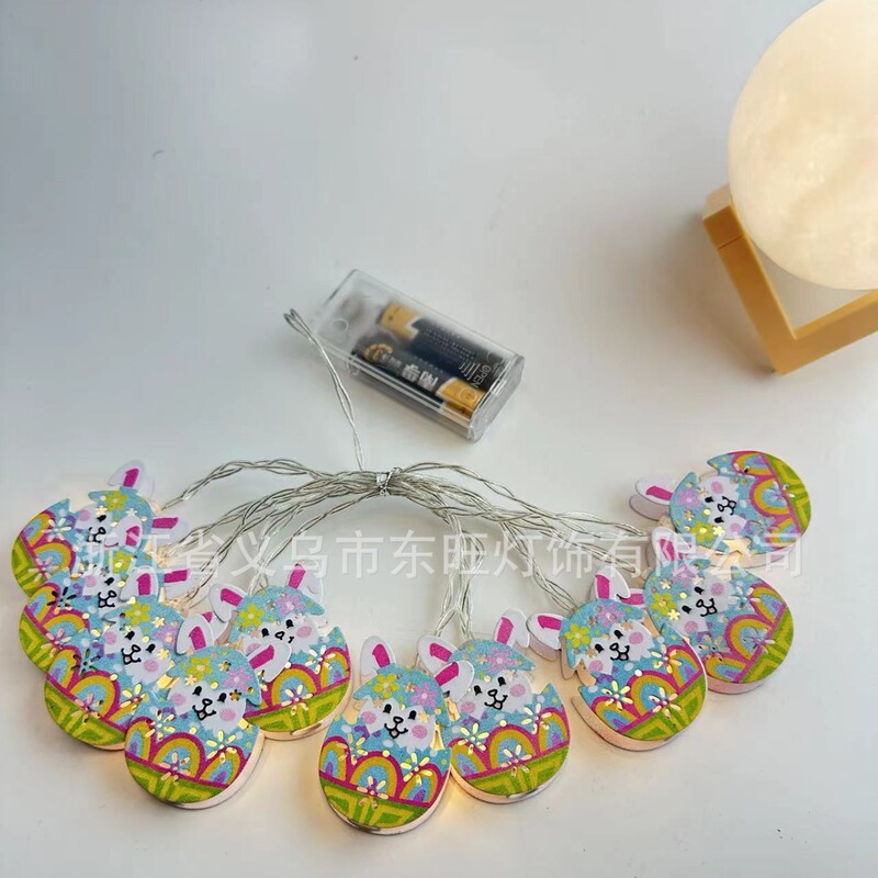 Cross-border Amazon Hot LED Light String Light Easter Egg Rabbit Sheep Festival Atmosphere Decorative Light Colorful Light Cross-border Amazon Hot LED Light String Light Easter Egg Rabbit Sheep Festival Atmosphere Decorative Light Colorful Light
