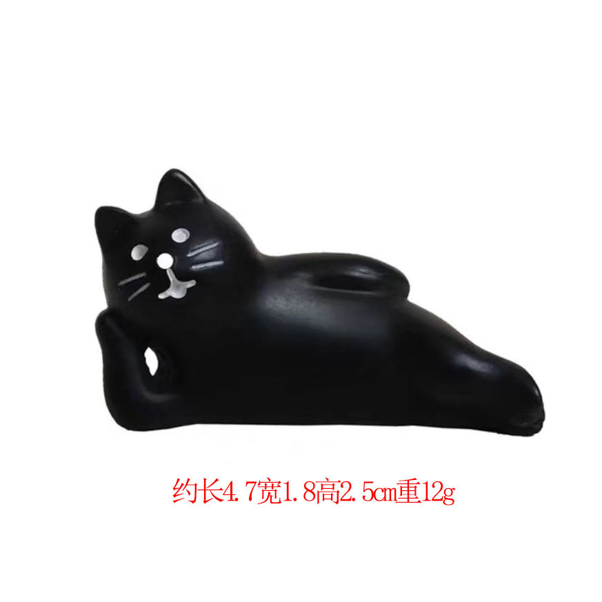 잠자는 검은 고양이