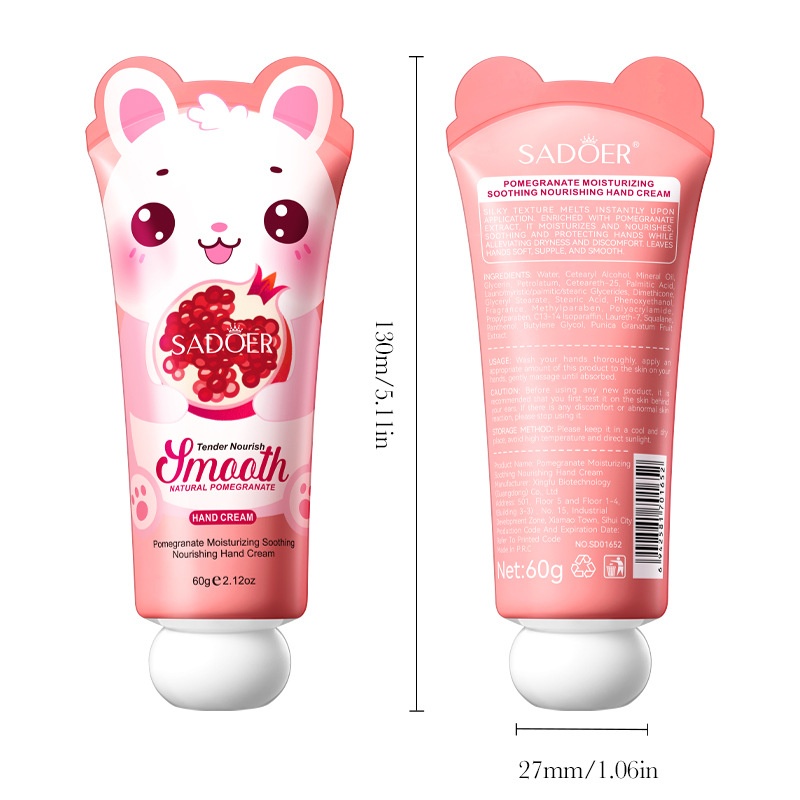 Inglés completo Sadoer Fruit Hydrating Calming Nutrition Hand Cream Series Otoño Invierno Humectante Hand Cream Comercio Exterior Transfronterizo