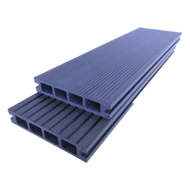 Madera plástico WPC piso generación agujero cuadrado 135*25 rayas plástico madera paisaje jardín al aire libre decoración tablero anti-corrosión madera
