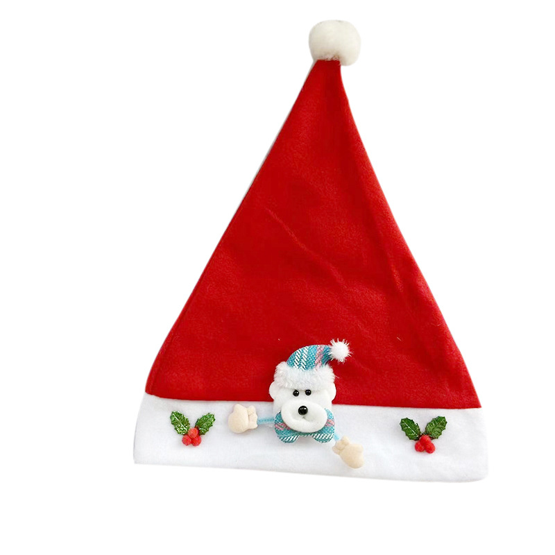 Santa Claus transfronterizo sombrero para niños decoración de Navidad sombrero de dibujos animados para adultos sombrero de dibujos animados para niños sombrero de dibujos animados para niños