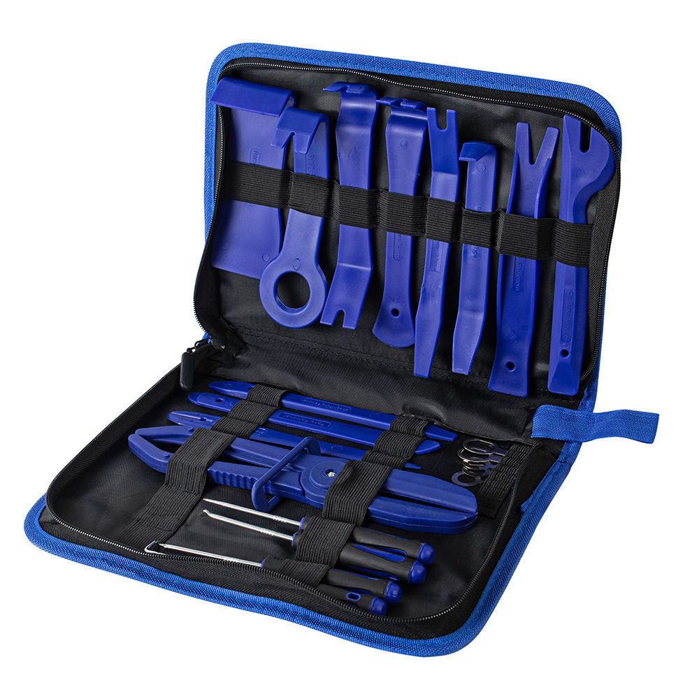 汽车音响维修塑料撬板起子工具21件套蓝色内饰门板拆卸改装修理