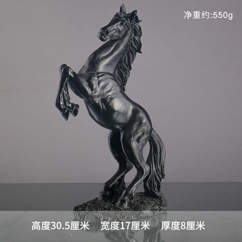 TENGKONG 말 입구 데스크 수지 장식 말 장식품 고급 거실 장식품 추상 미술 장식품 아마존