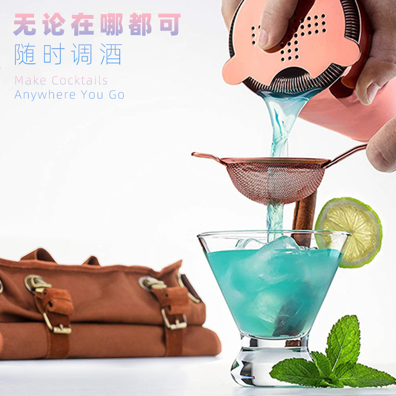 El punto del fabricante envía una pieza de kit de transporte de barman en segundos, bolsa diagonal, bolsa de equipo, bolsa de almacenamiento de equipo de vino de lona